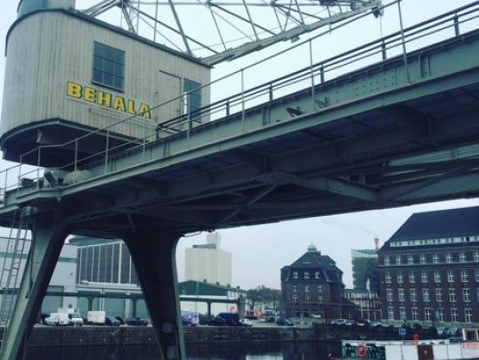 Hafenkran auf dem Gelände des Berliner Westhafen. | © Kerstin Wiehe, kultkom